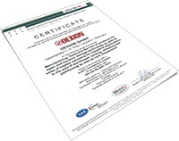 Certificate DIN EN ISO 9001