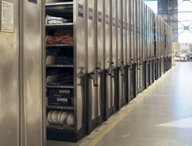 System przesuwnych regałów półkowych Hi280